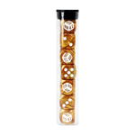 Limited - Gold Marble MiniWarGaming Dice Set - 7 6-Sided Dice (7D6)