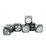 Limited - Silver Fox MiniWarGaming Dice Set - 7 6-Sided Dice (7D6)